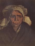 Vincent Van Gogh Head of a Peasant Woman with White Cap (nn04) oil